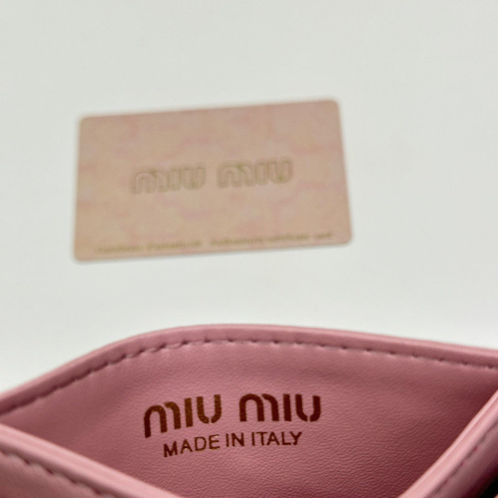 Small Cardholder 10 in Dark Pink Lambskin