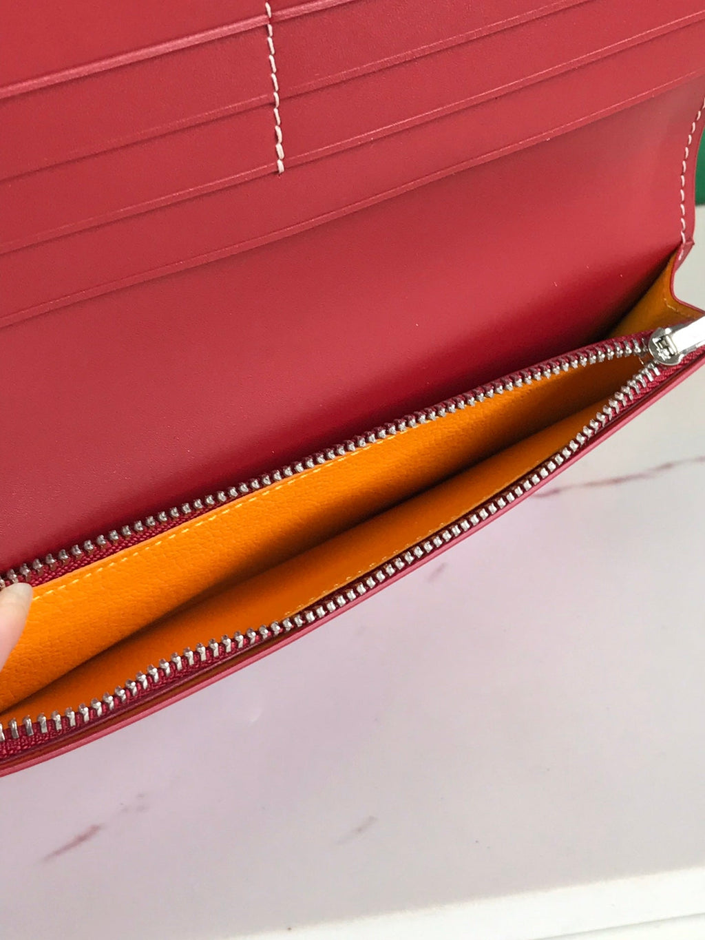 Goyard Richelieu Wallet 19 in Classic Red Goyardine Canvas