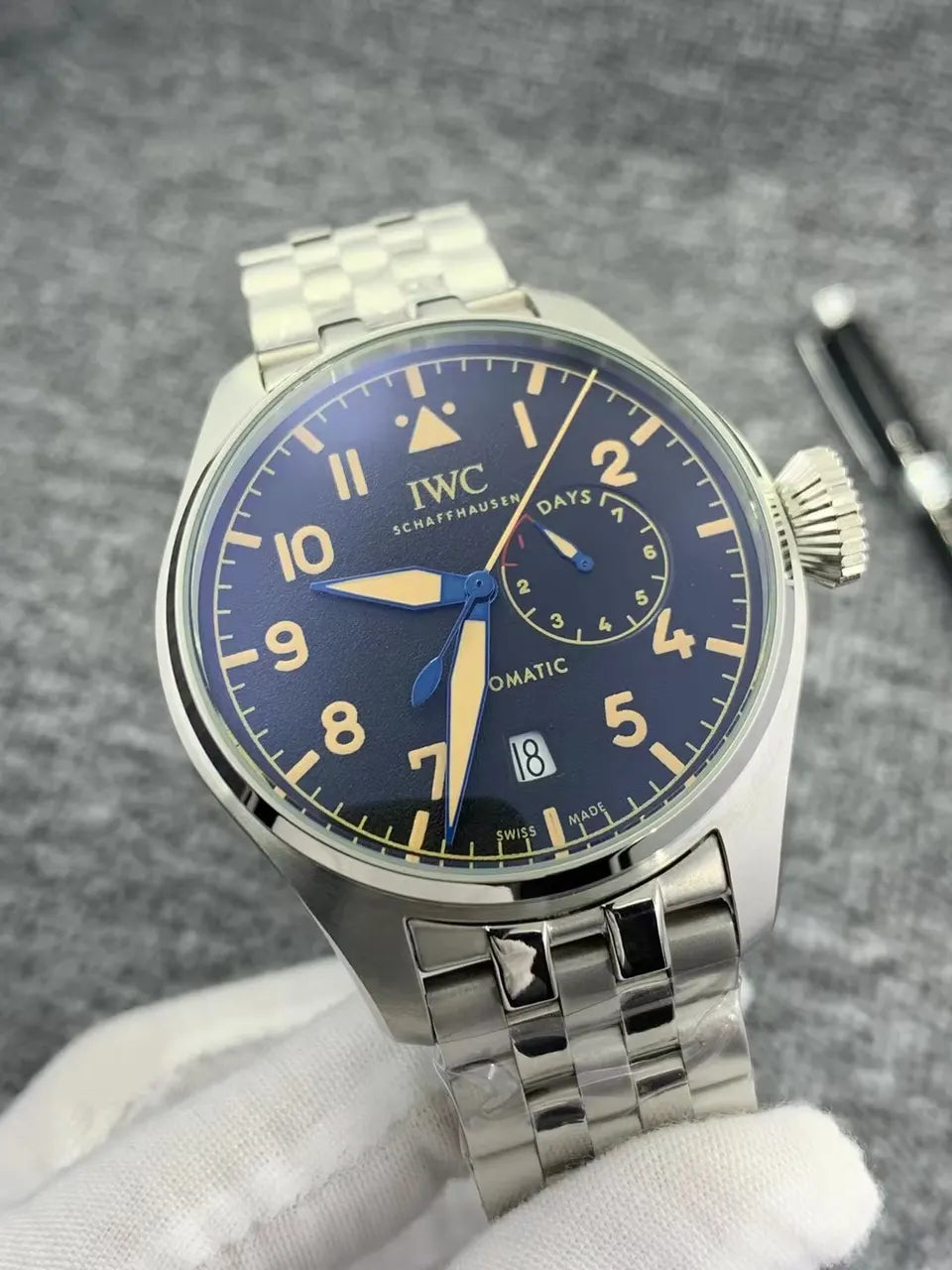 IWC Pilot's Watch Dark Blue Dial