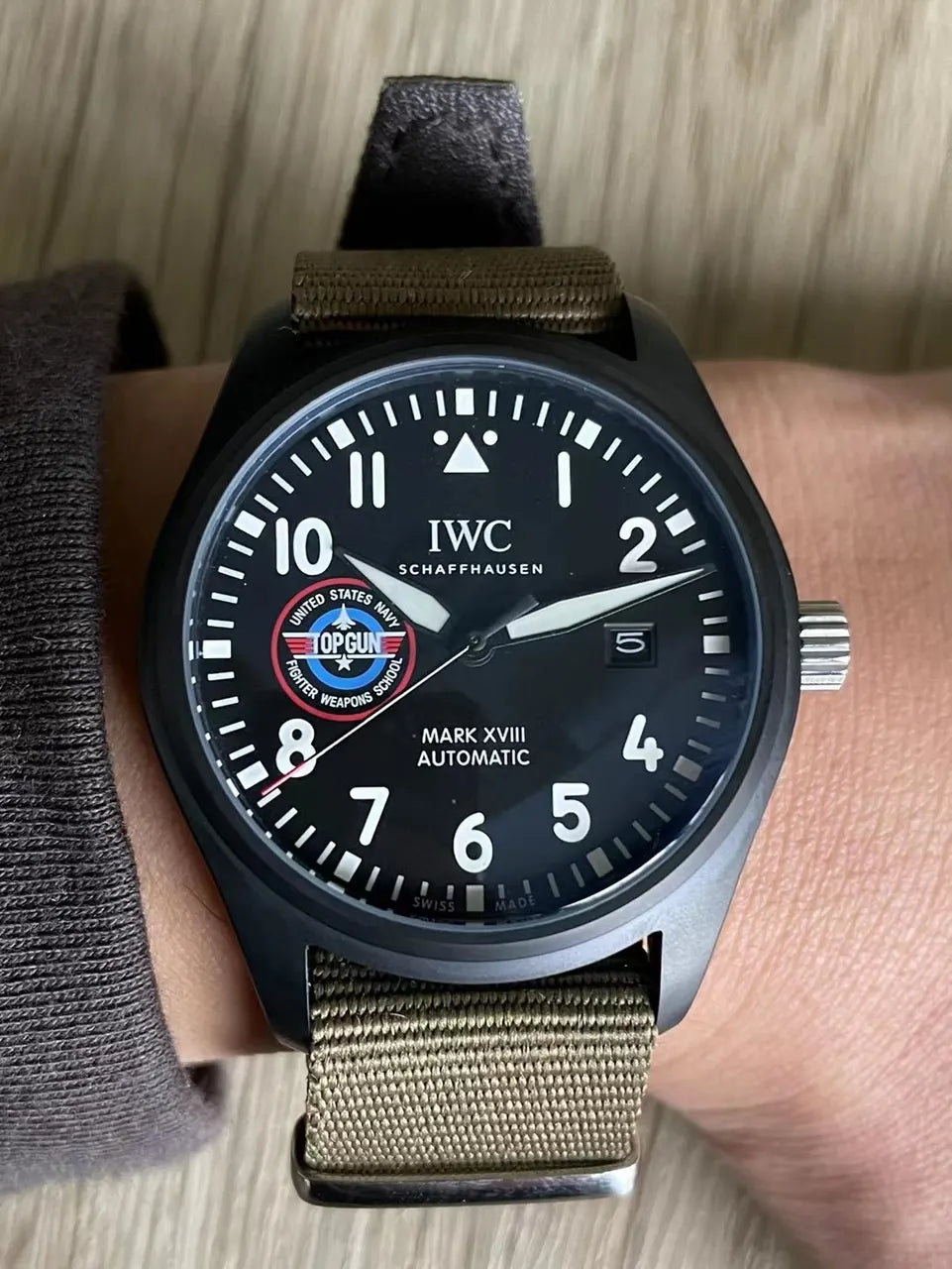 IWC Pilot Top Gun Black - Hình 7