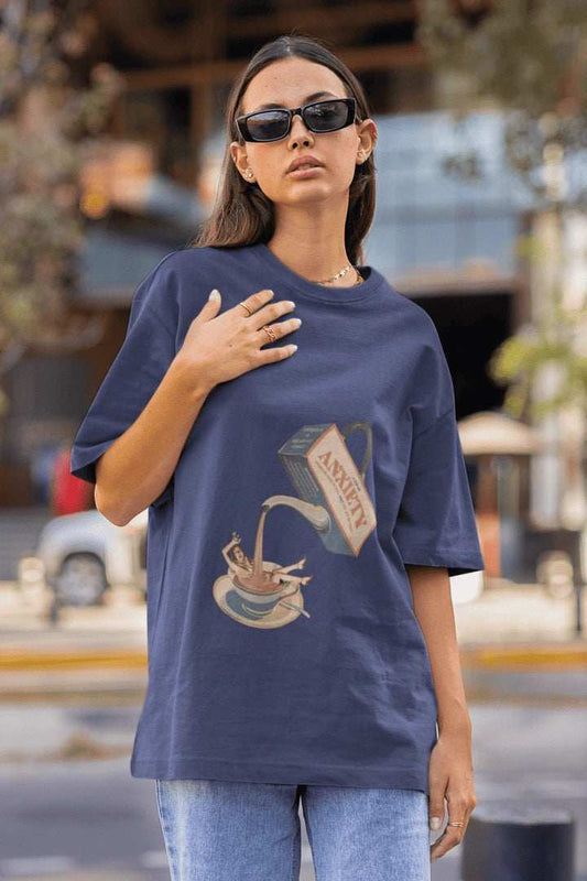 My anxiety Oversized T-shirt - Urban Theory Co