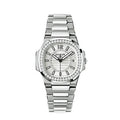 patek Nautilus Diamond Bezel Steel
