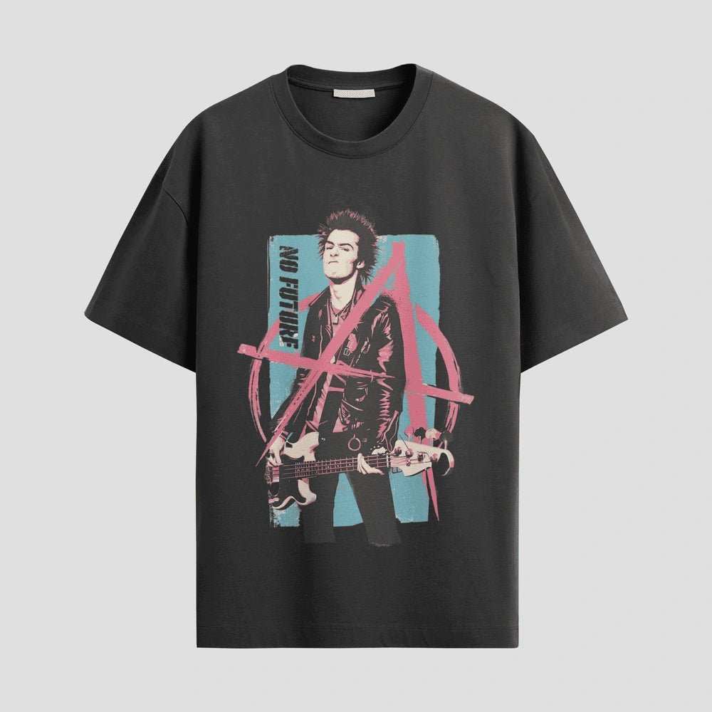No Future Punk Oversized Tee
