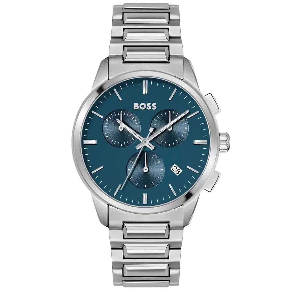 steel Hugo Boss All Black Chronograph - Hình 8