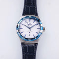 Omega Constellation White Dial Blue Leather
