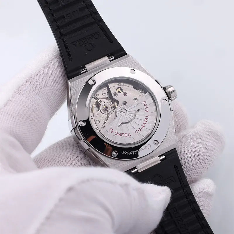 constellation Omega Black Dial Leather - Hình 2