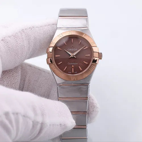 constellation Omega Brown Dial Rose Gold - Hình 2