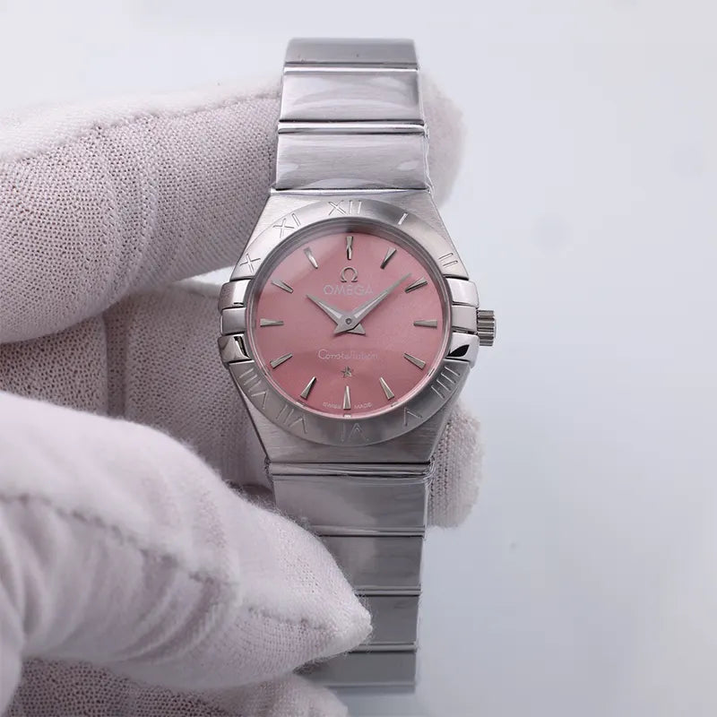 Omega Pink Dial Ladies Watch