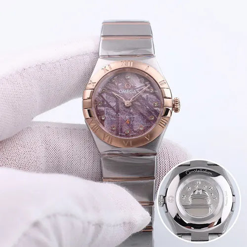 Omega Lavender Diamond Rose Gold - Hình 3