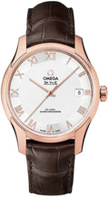 Omega Rose Gold Leather Watch