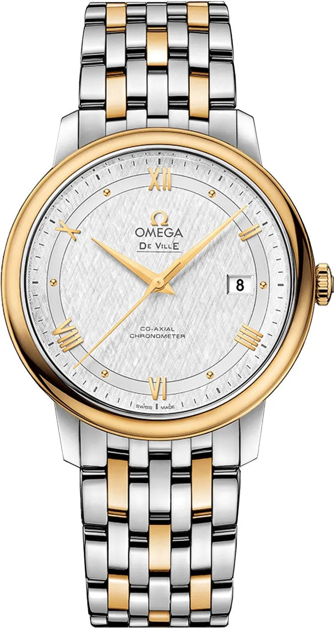 Omega Silver Dial Two Tone
