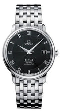 steel Omega De Ville Black Dial