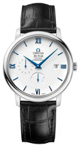 Omega White Dial Leather Watch