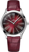 Omega Burgundy Diamond Bezel
