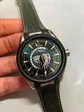 Omega Green Worldtimer Rubber