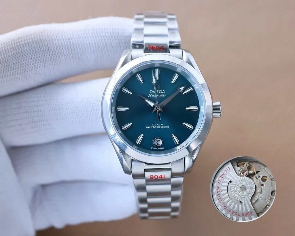 Omega Green Dial Steel seamaster