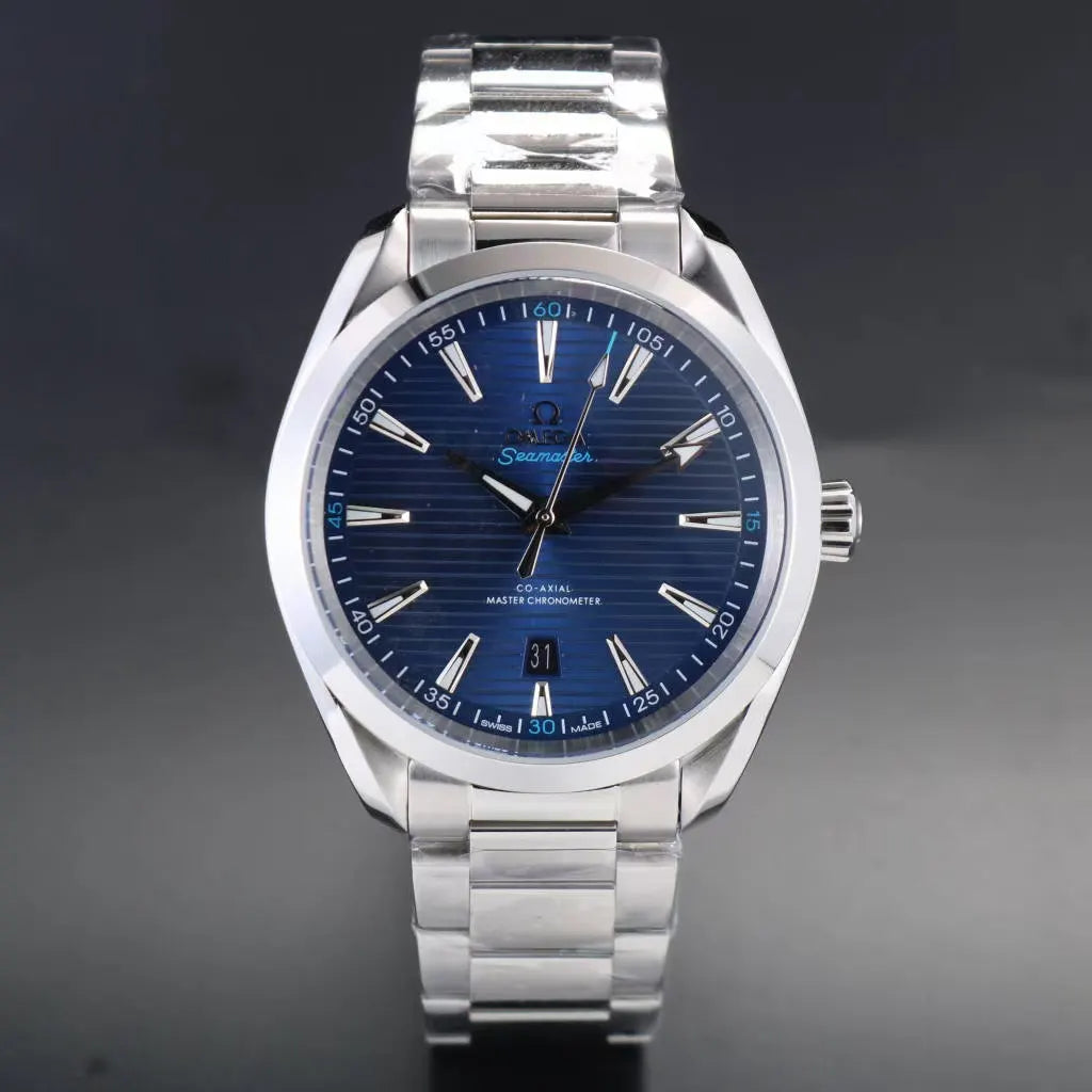 Omega Aqua Terra Blue Steel - Hình 2