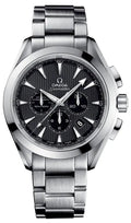 seamaster Omega Black Chronograph Steel
