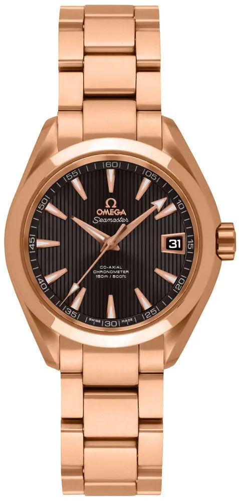 Omega Rose Gold Steel Black
