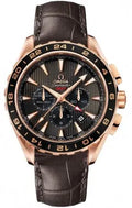 Omega GMT Rose Gold Leather seamaster