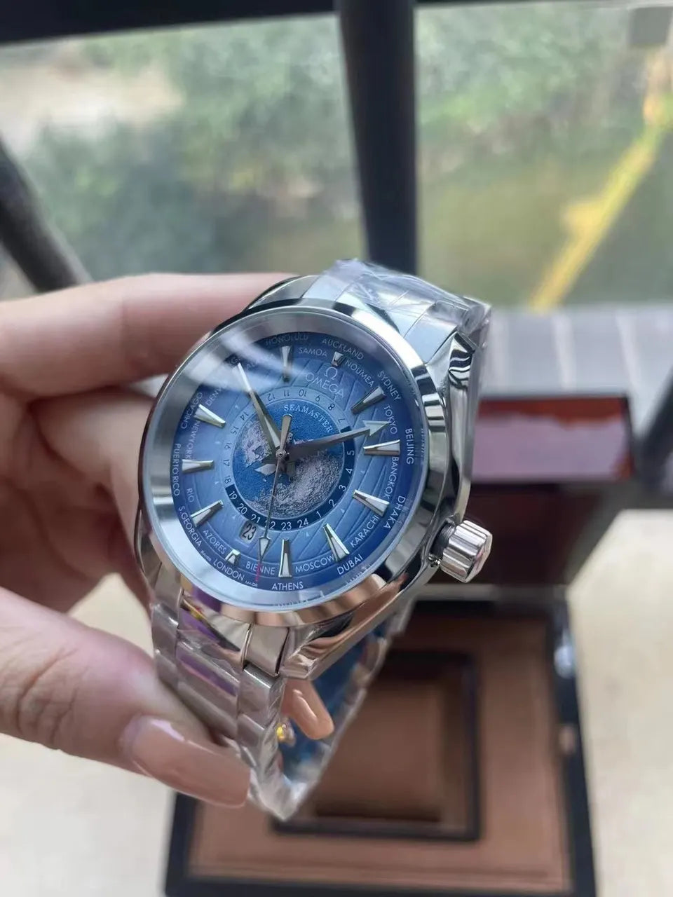 Omega Worldtimer Blue Dial - Hình 3