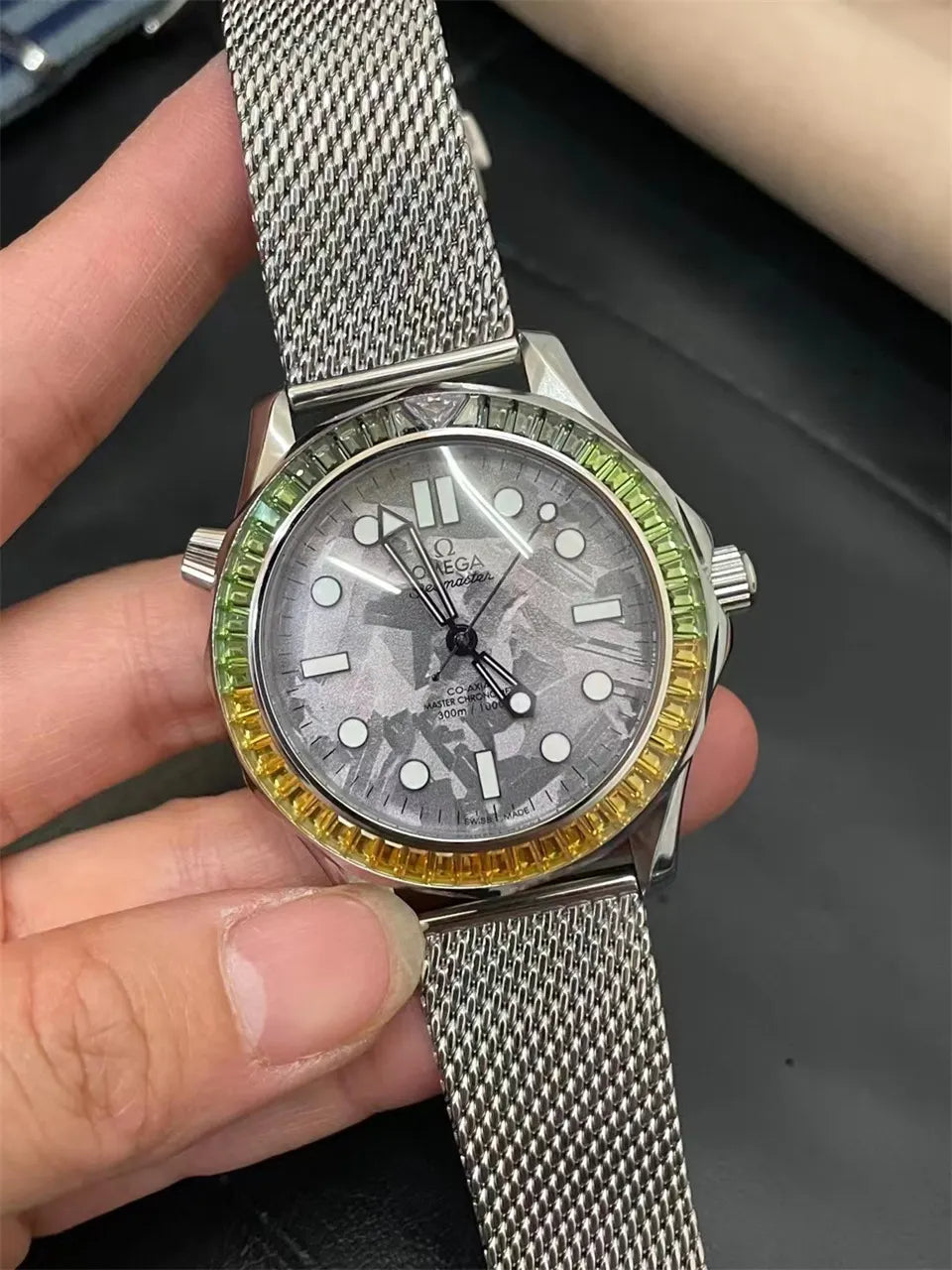 Omega Meteorite Rainbow Bezel