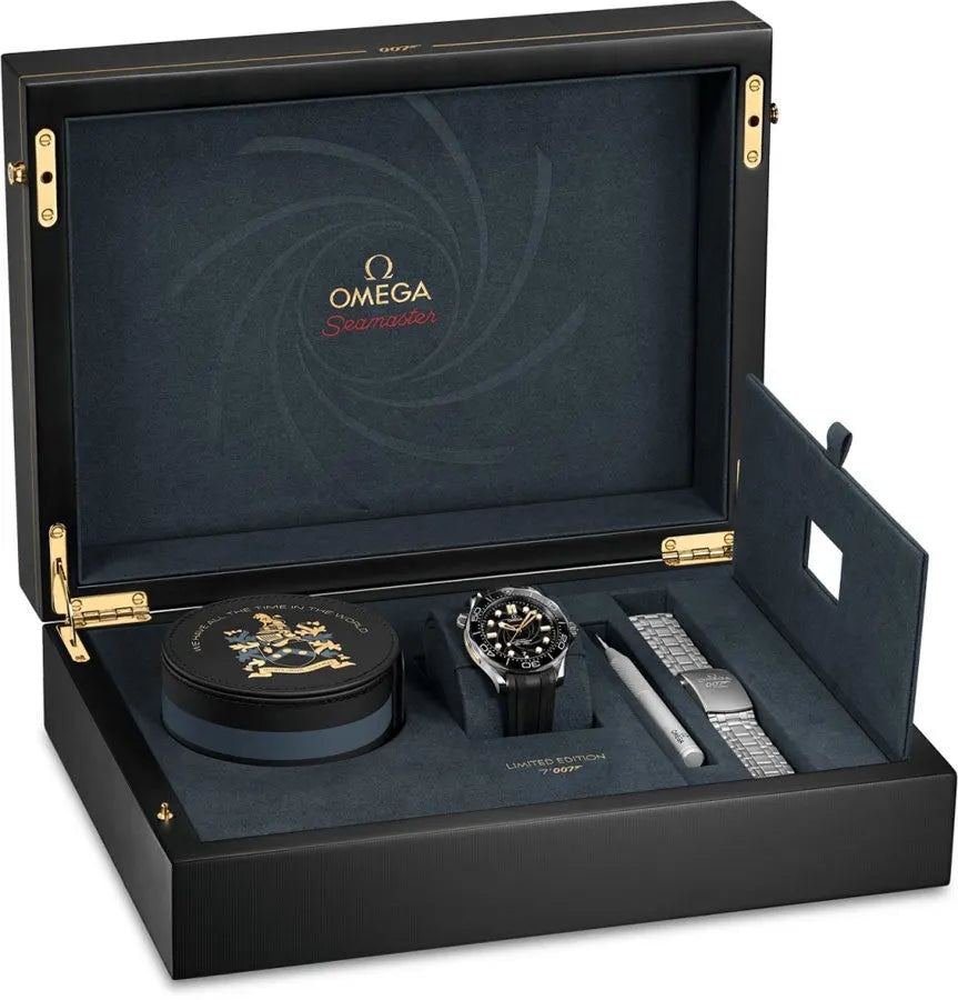 Omega Seamaster Spectre Black Leather - Hình 3