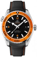 seamaster Omega Orange Bezel Leather Watch