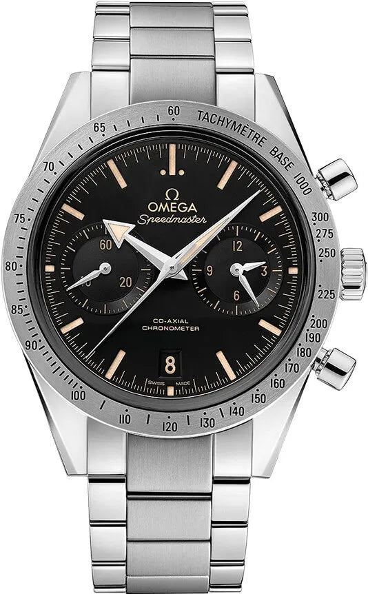 tachymeter Omega Speedmaster Black Dial Steel