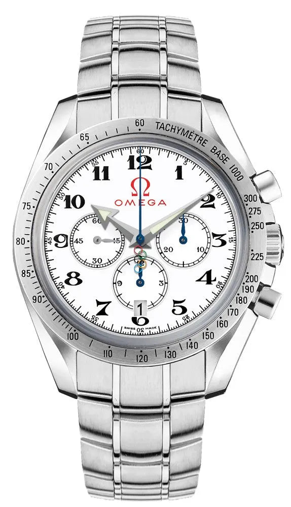Omega White Dial Chronograph speedmaster