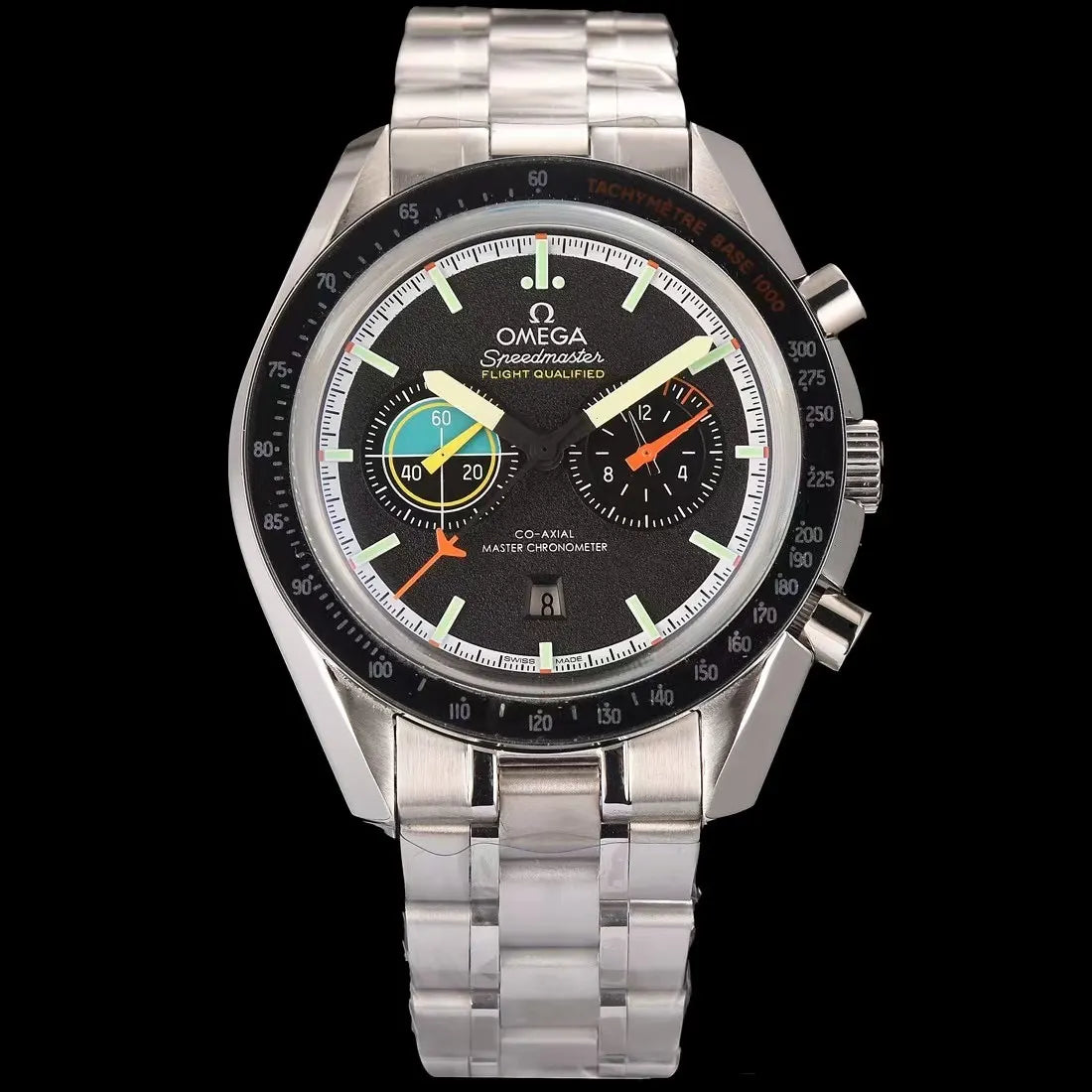 Omega Steel Black Dial - Hình 2