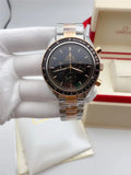 speedmaster Omega Two-Tone Black Dial
