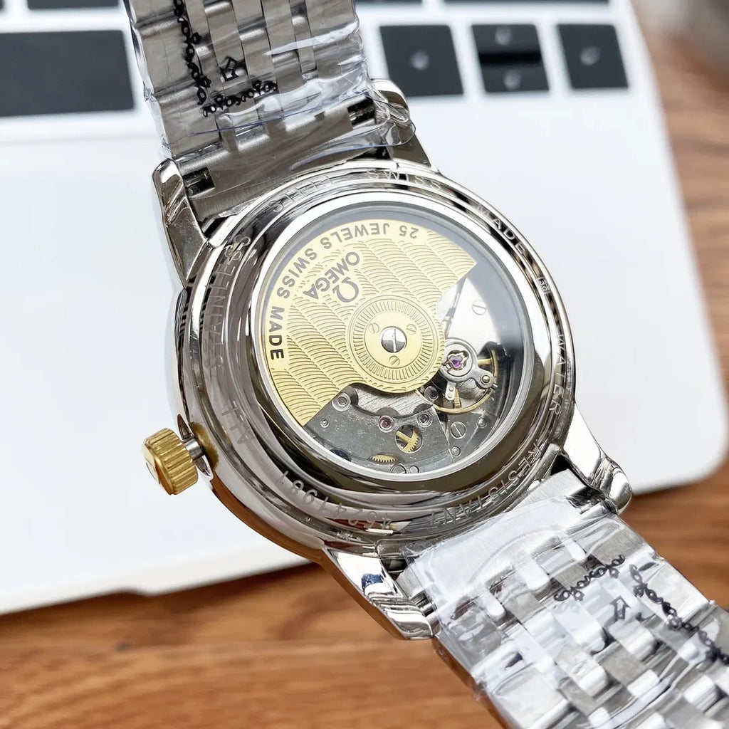 steel Omega De Ville Gold Dial - Hình 2