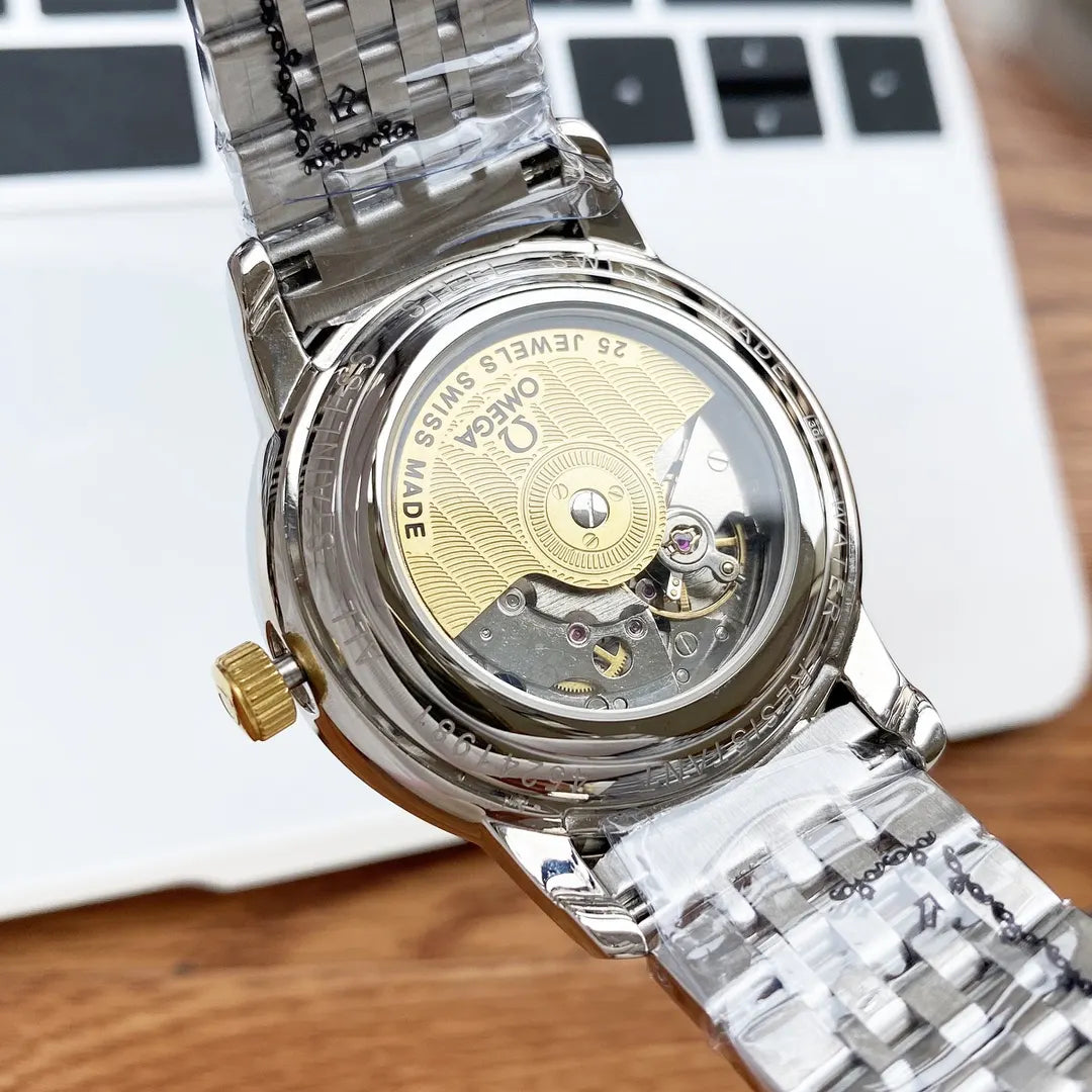 steel Omega De Ville Gold Dial - Hình 2