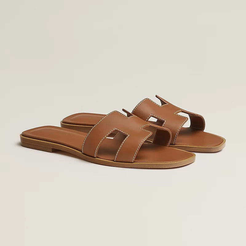 Hermes 0RAN Sandal Brown