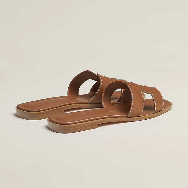 Hermes 0RAN Sandal Brown