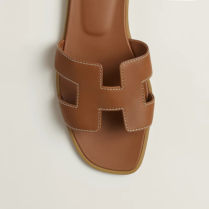 Hermes 0RAN Sandal Brown