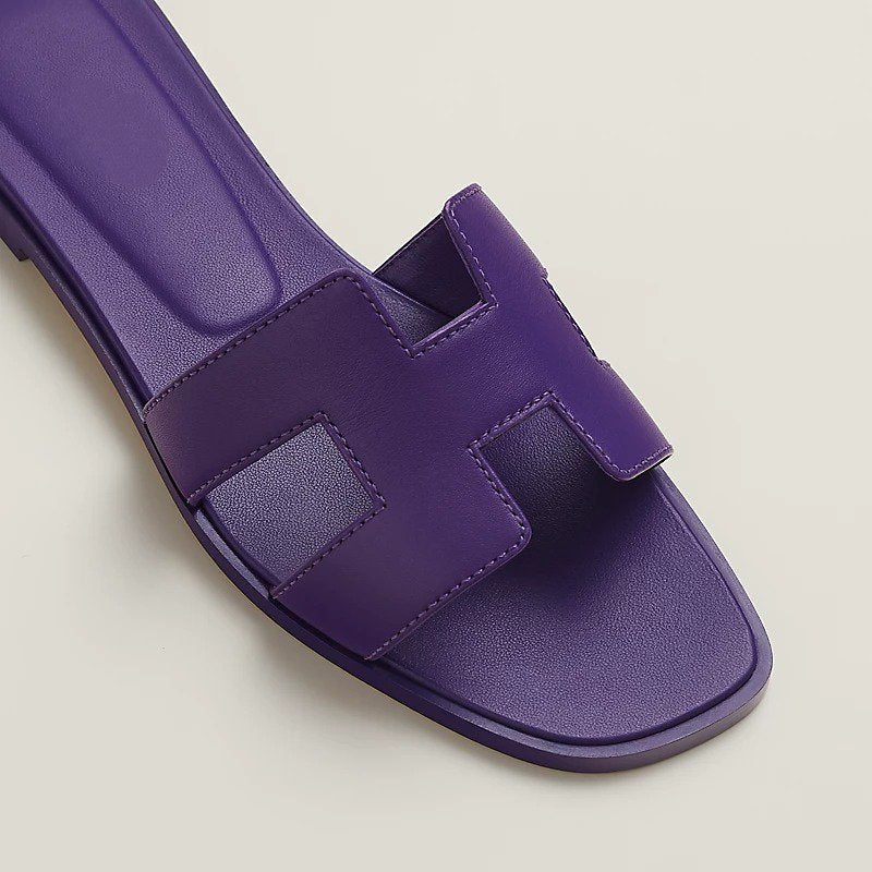 Hermes 0RAN Sandal Violet Majorette