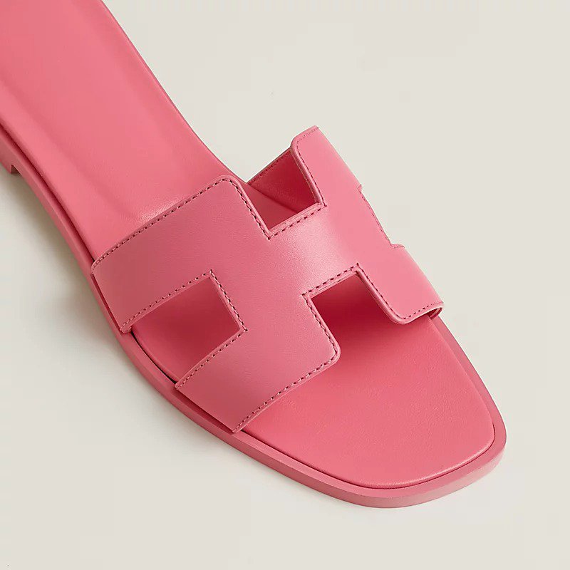 Hermes 0RAN Sandal Rose Petale