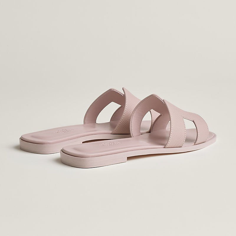 Hermes 0RAN Sandal Rose Porcelaine