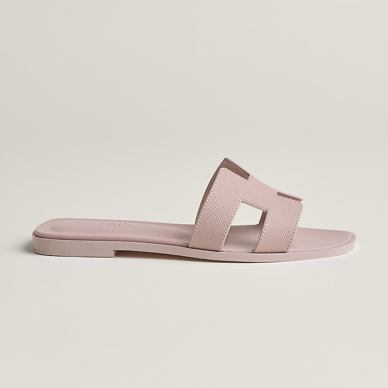 Hermes 0RAN Sandal Rose Porcelaine