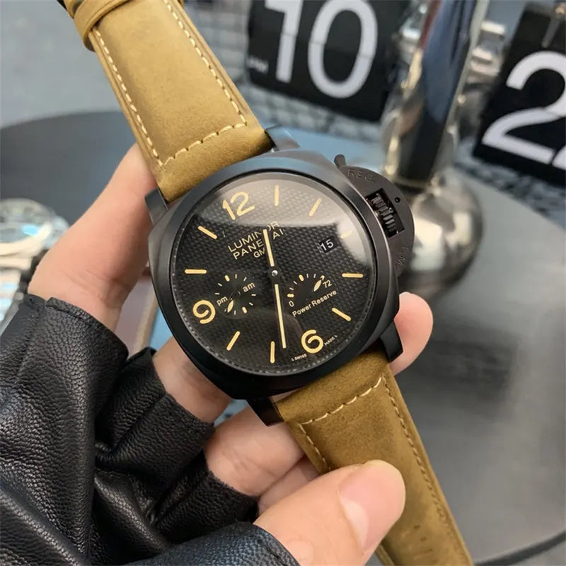 tan Panerai Luminor GMT Black - Hình 7