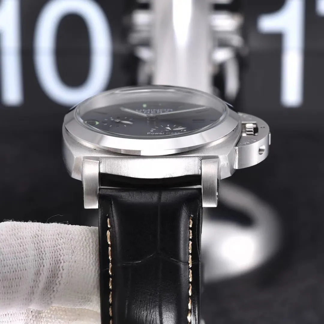 steel Panerai Luminor GMT Black Dial - Hình 2