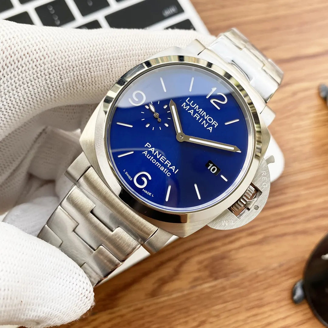 Panerai Blue Dial Steel Bracelet