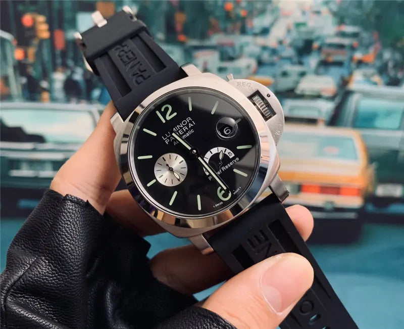 Panerai Luminor Black Dial Rubber Strap