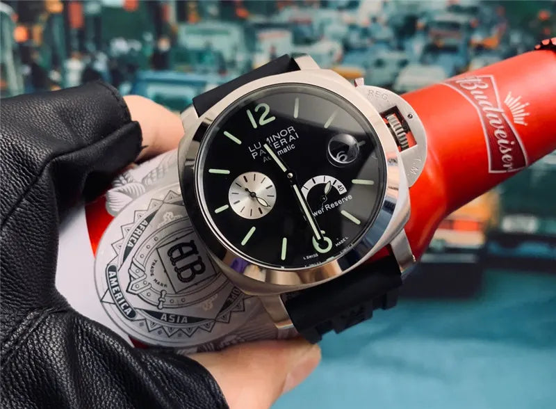 Panerai Luminor Black Dial Rubber Strap - Hình 4