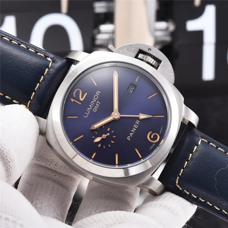 Panerai Luminor GMT Blue Leather - Hình 6