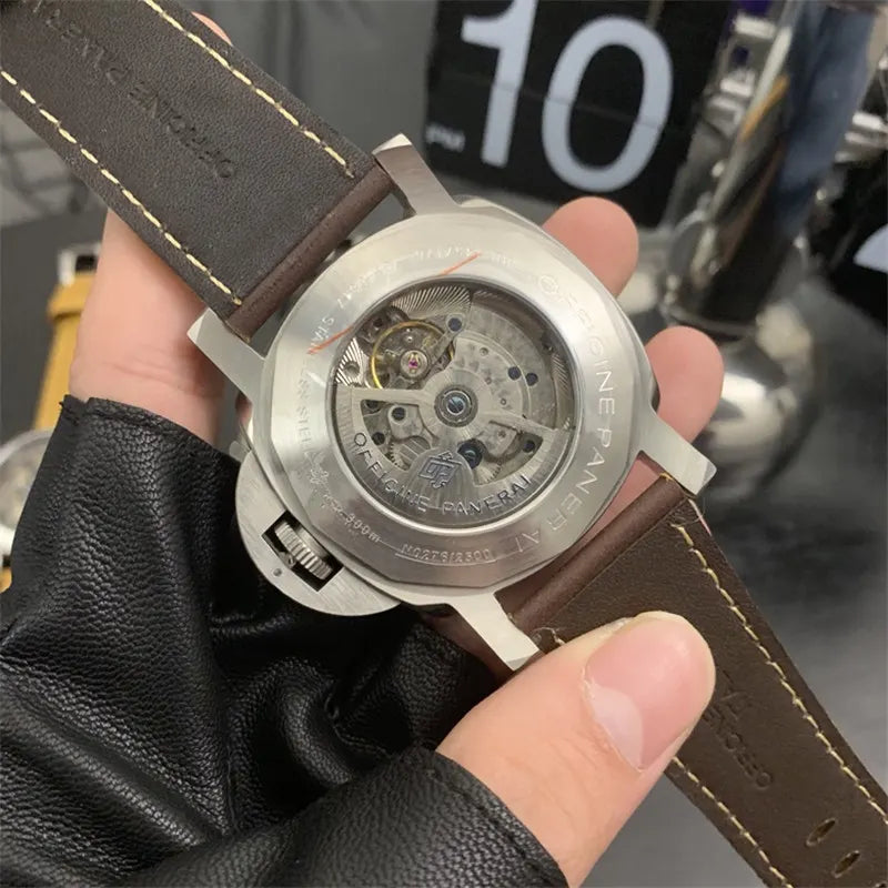 Panerai Steel Black Brown - Hình 4