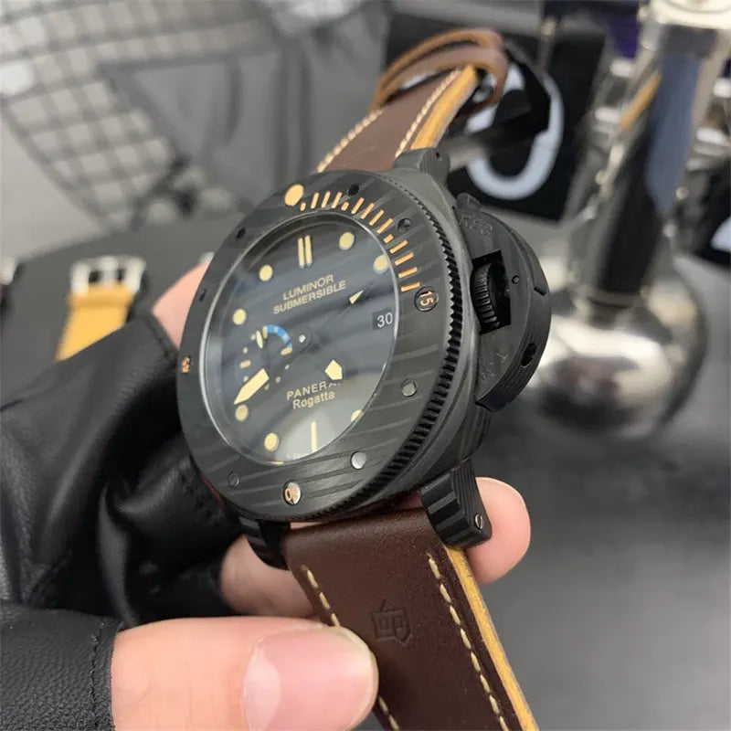 Panerai Carbon Fiber Black Dial - Hình 6