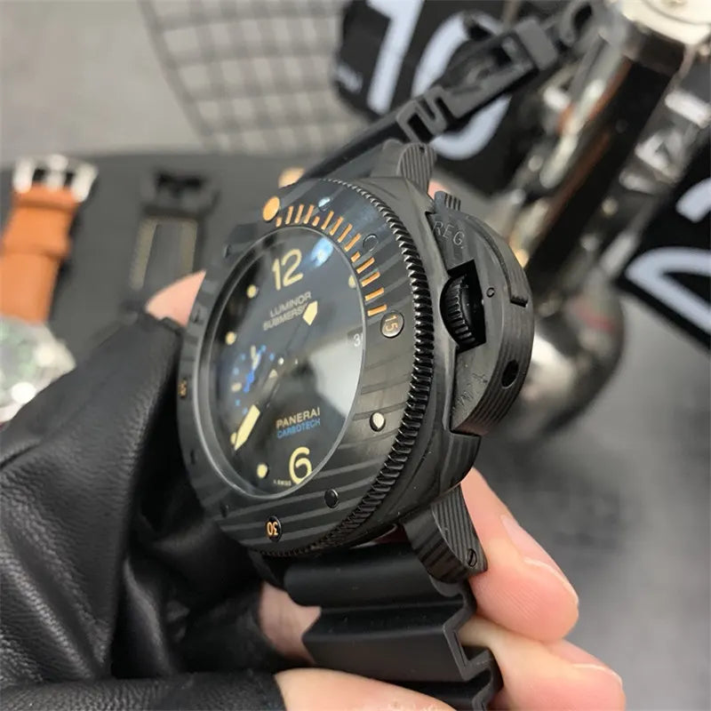Panerai Carbotech Black Rubber luminor - Hình 6